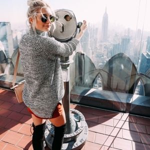 *Blue* Urban outfitters mock neck sweater